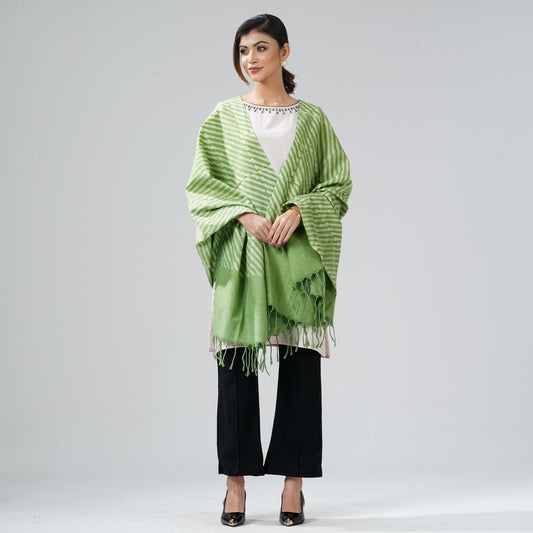 Ethnic Green Shawl