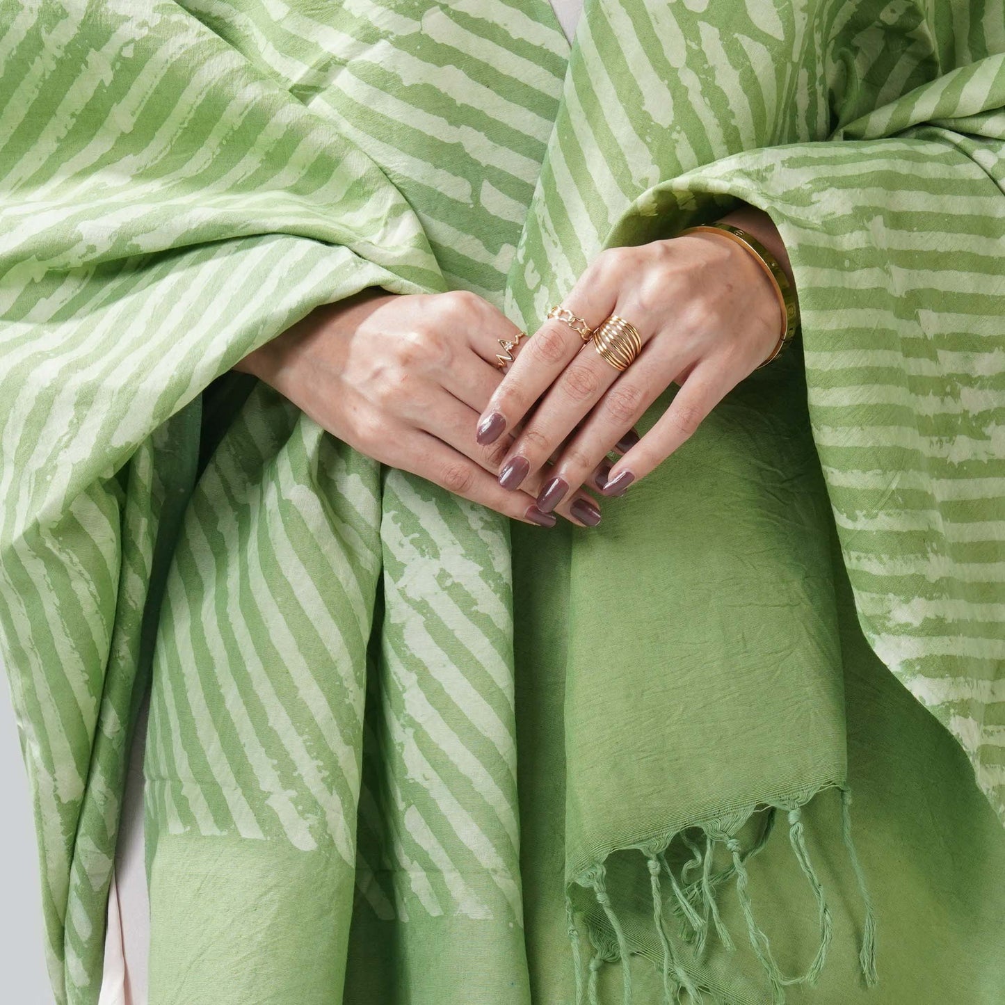 Ethnic Green Shawl