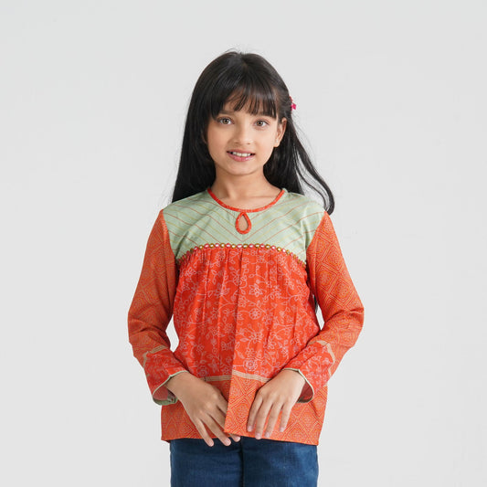 Girl's Orange Tunic