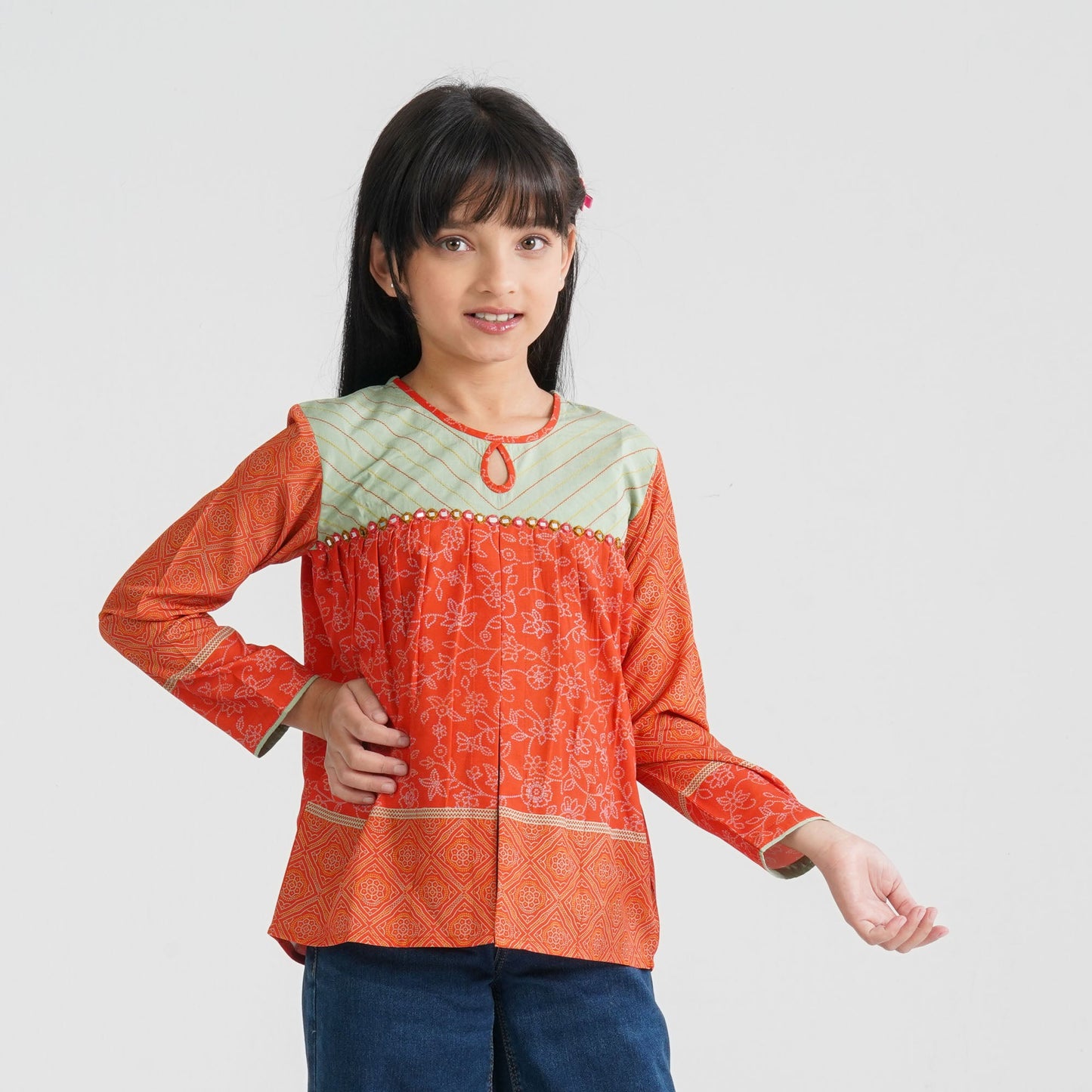 Girl's Orange Tunic