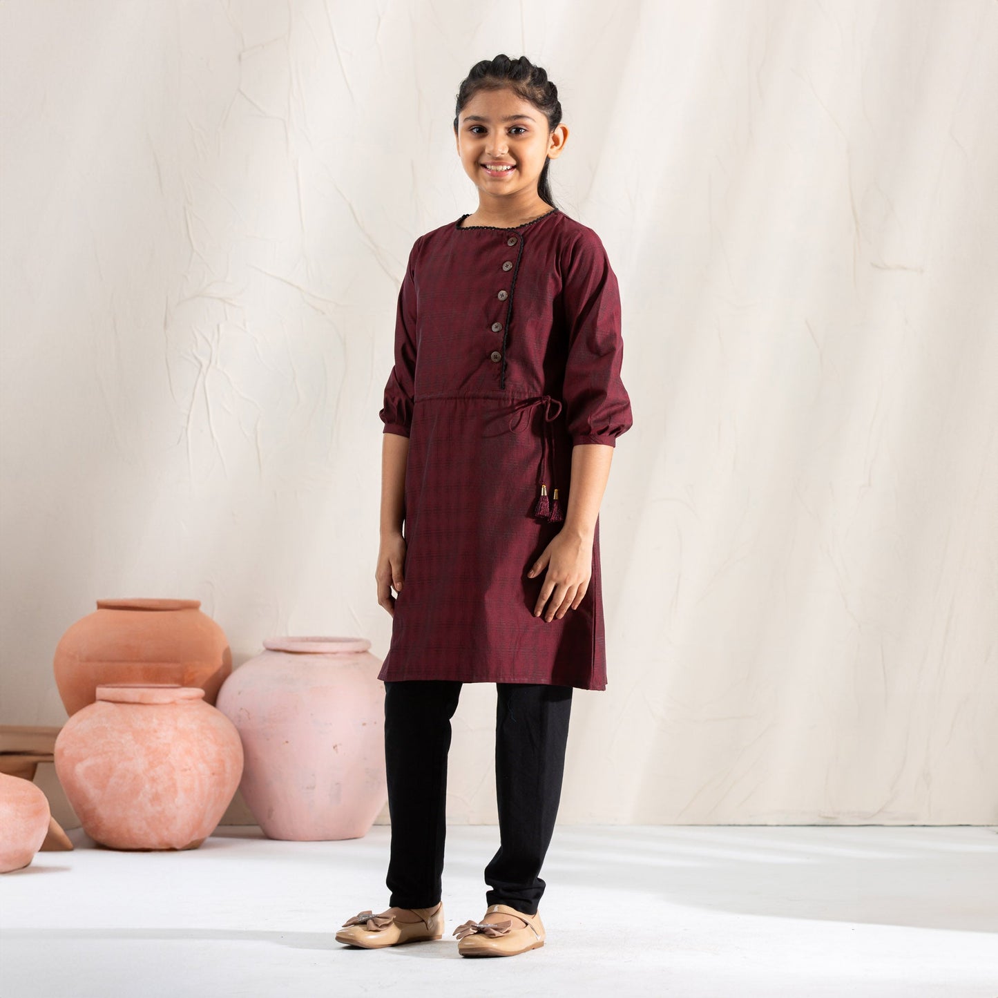 Girl's Maroon Tunic