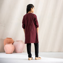 Load image into Gallery viewer, Girl&#39;s Maroon Tunic
