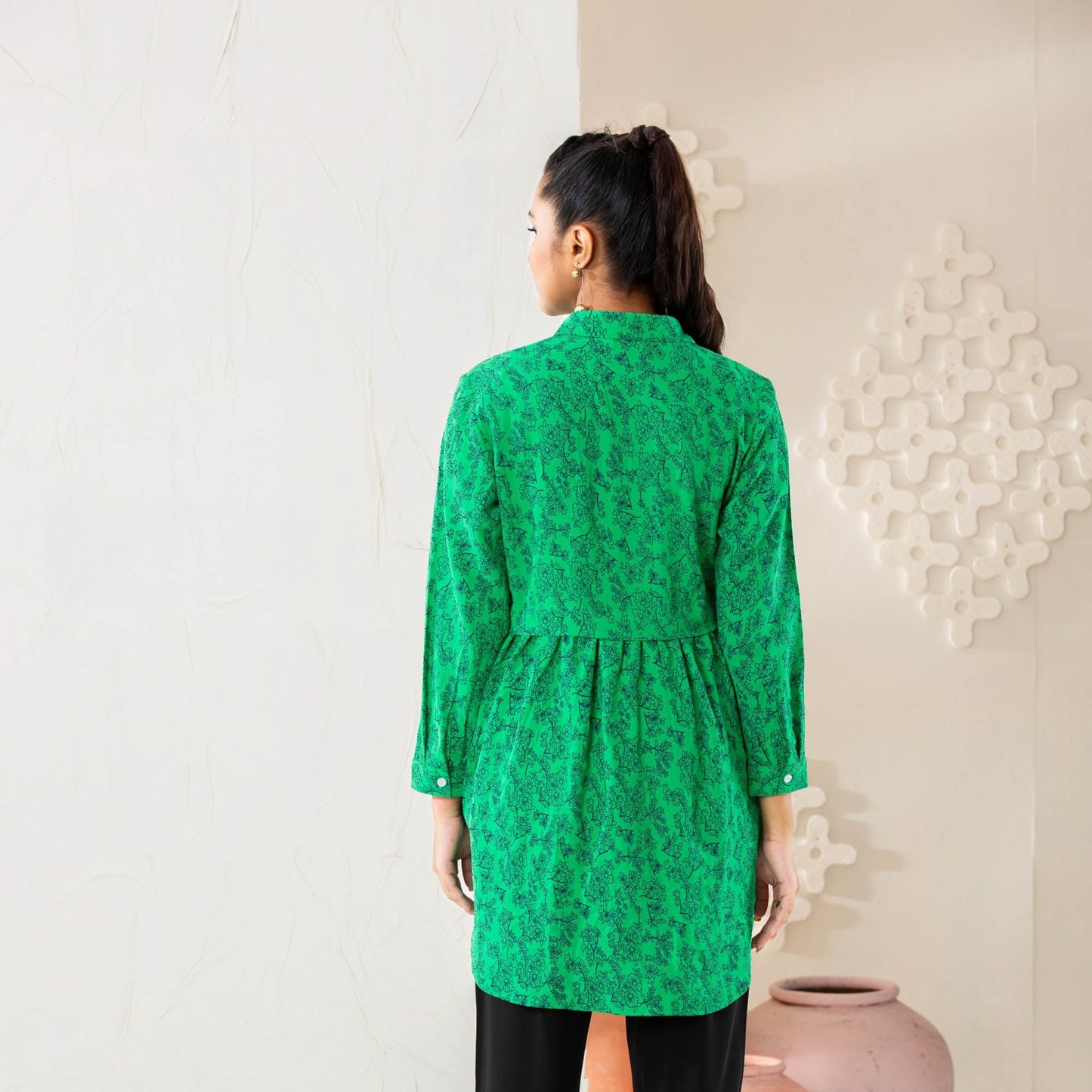 Women’s Green Ethnic Tunic