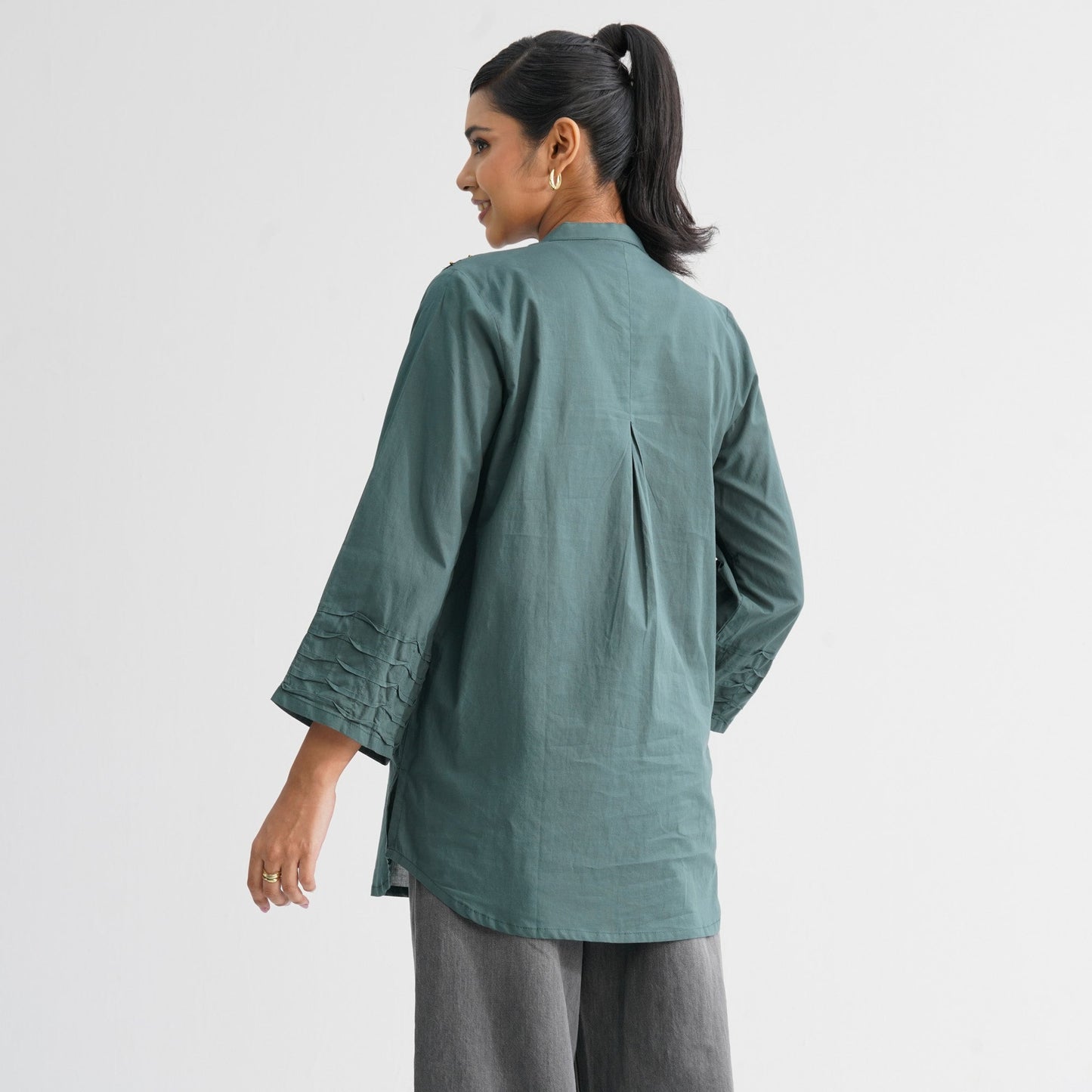 Womenâ€™s Green Cotton Tunic