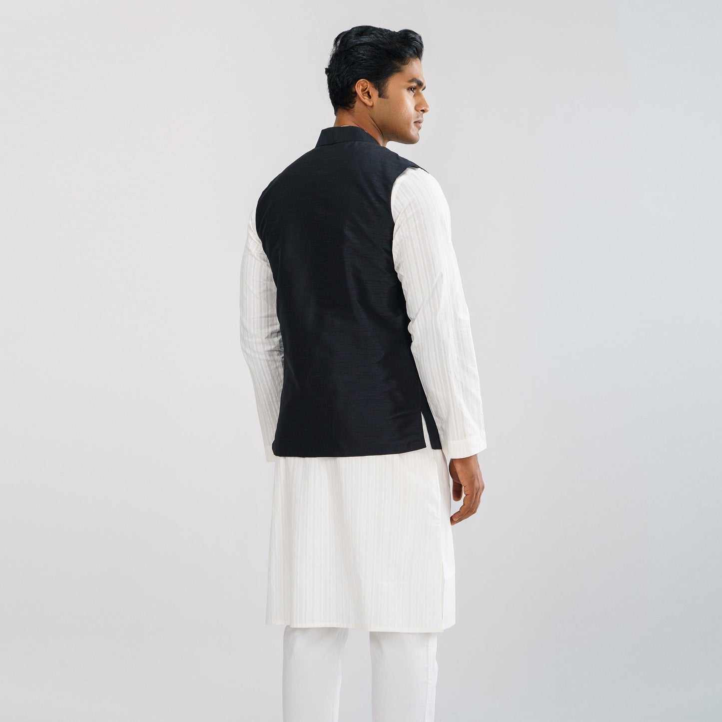 Men Black Karchupi Vest
