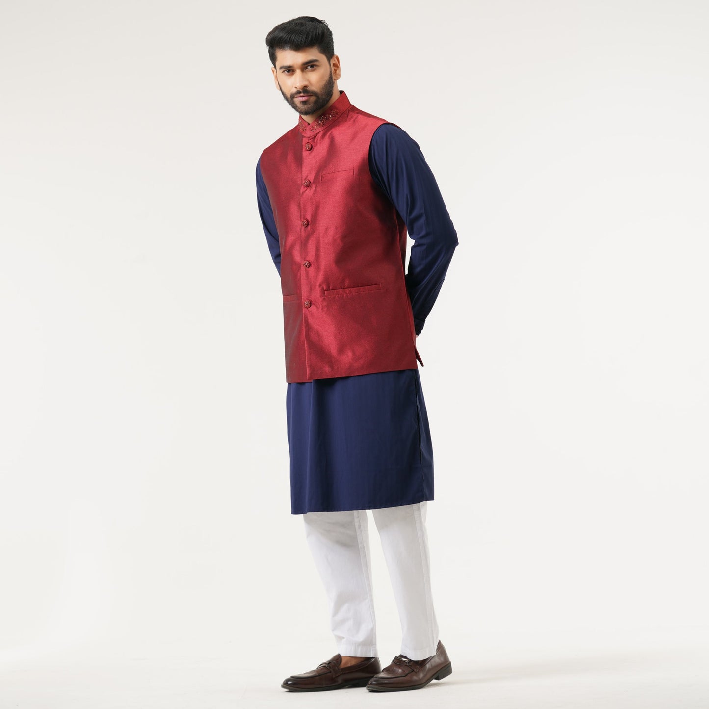 Mens Maroon Vest