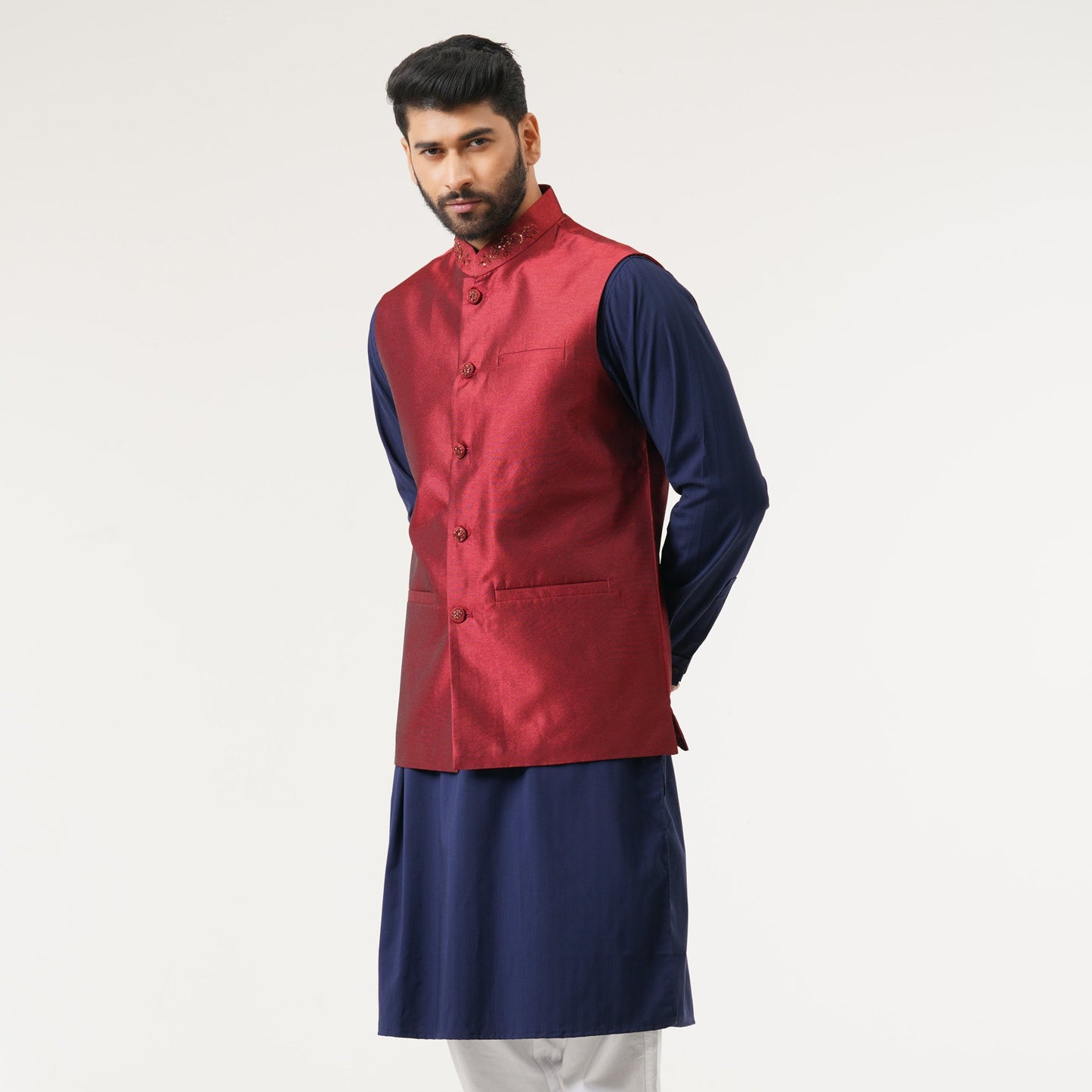 Mens Maroon Vest