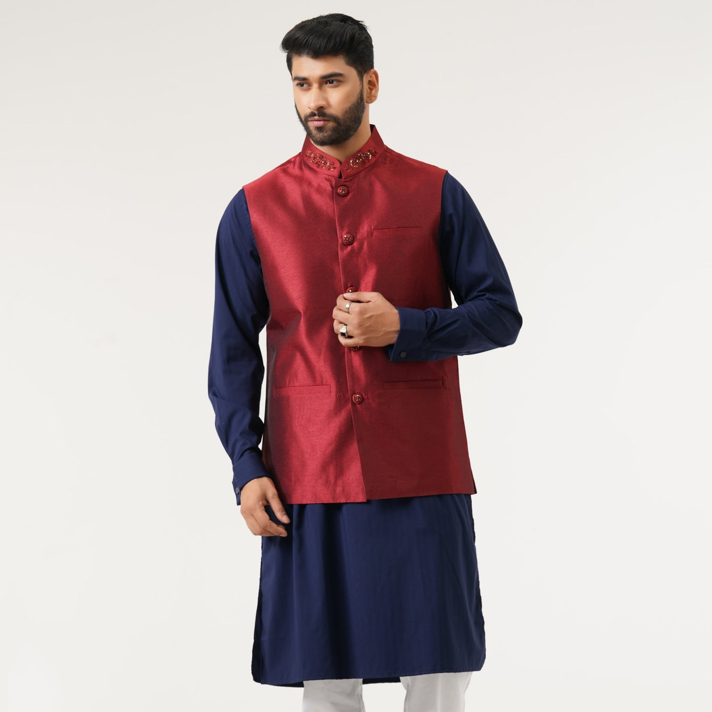 Mens Maroon Vest