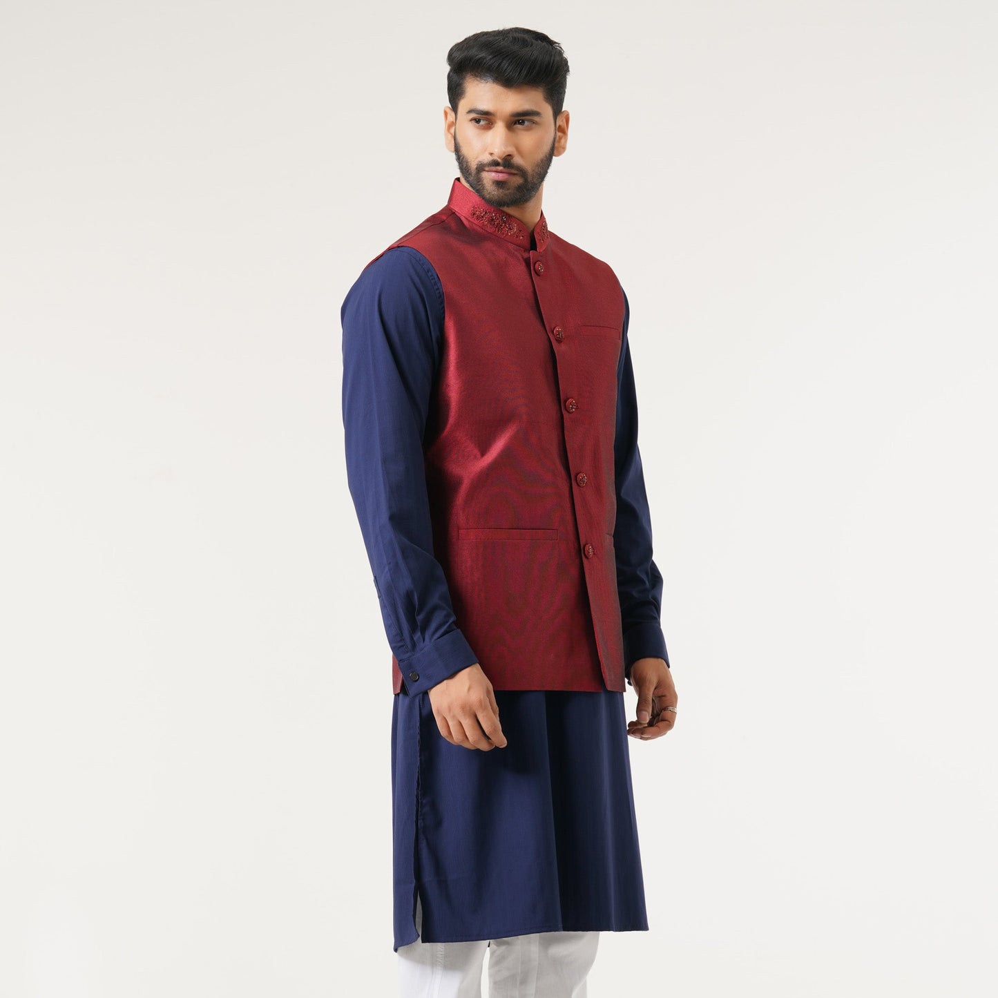 Mens Maroon Vest