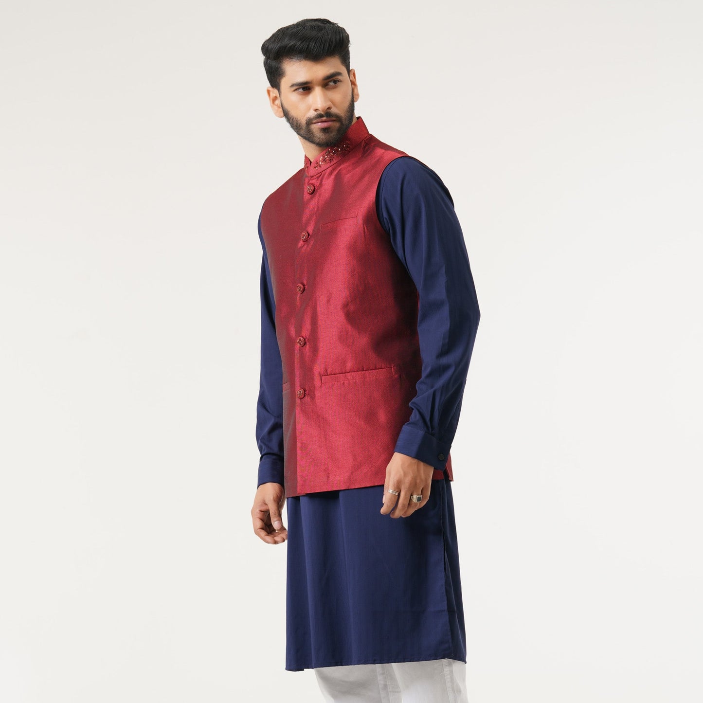 Mens Maroon Vest