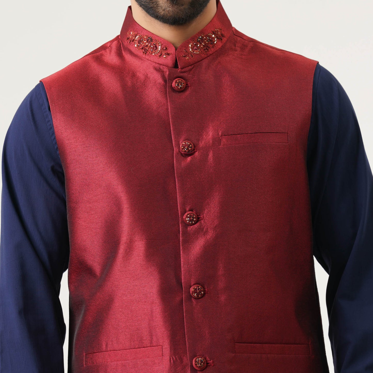 Mens Maroon Vest