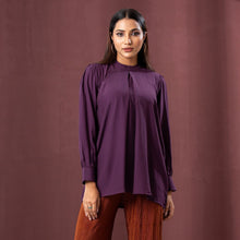 Load image into Gallery viewer, ETHNIC WORKWEAR TOP-WINE
