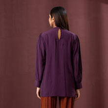 Load image into Gallery viewer, ETHNIC WORKWEAR TOP-WINE
