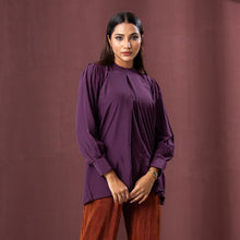 Load image into Gallery viewer, ETHNIC WORKWEAR TOP-WINE
