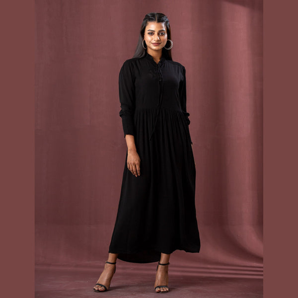 Ladies' Black Georgette Dress