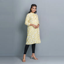 Load image into Gallery viewer, Ladies Dress- Yellow/White
