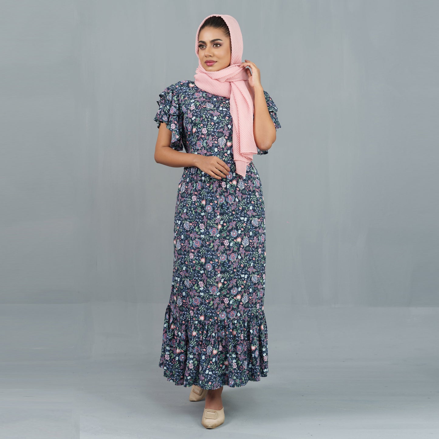 Womens Dress- Blue/Pink