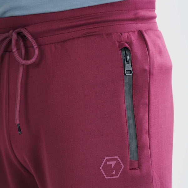 Mens Joggers-Maroon