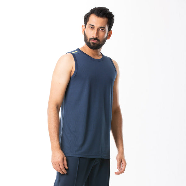 MENS TANK TOP-NAVY BLUE