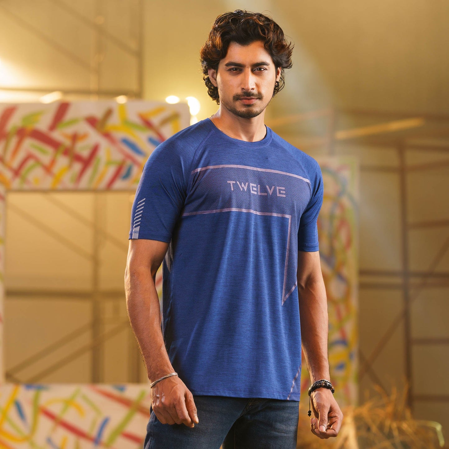 Mens Navy Activewear T-Shirt