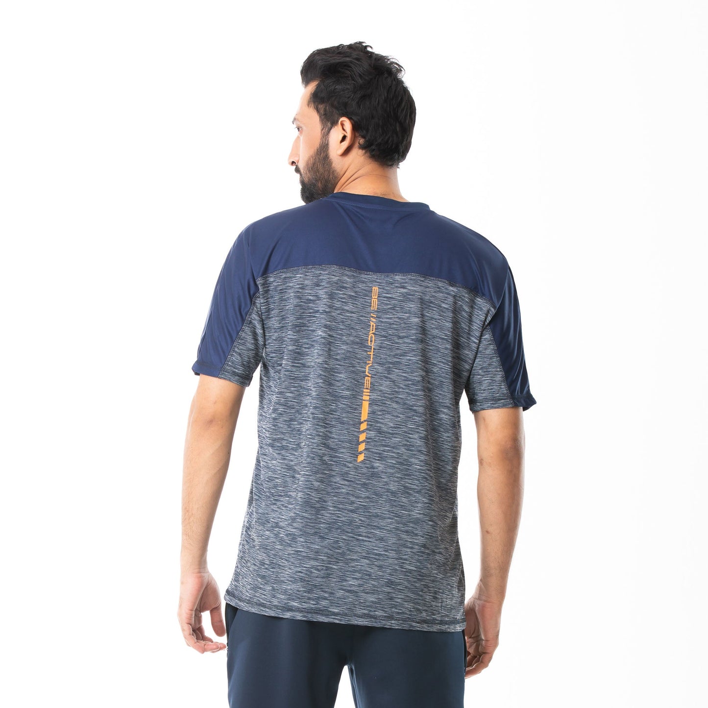 Mens Dark Navy Print T-Shirt