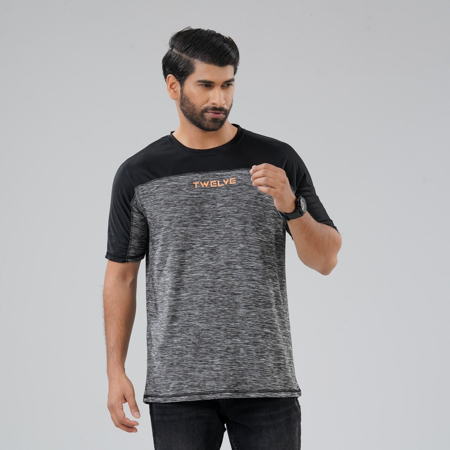 Mens Black Print T-Shirt