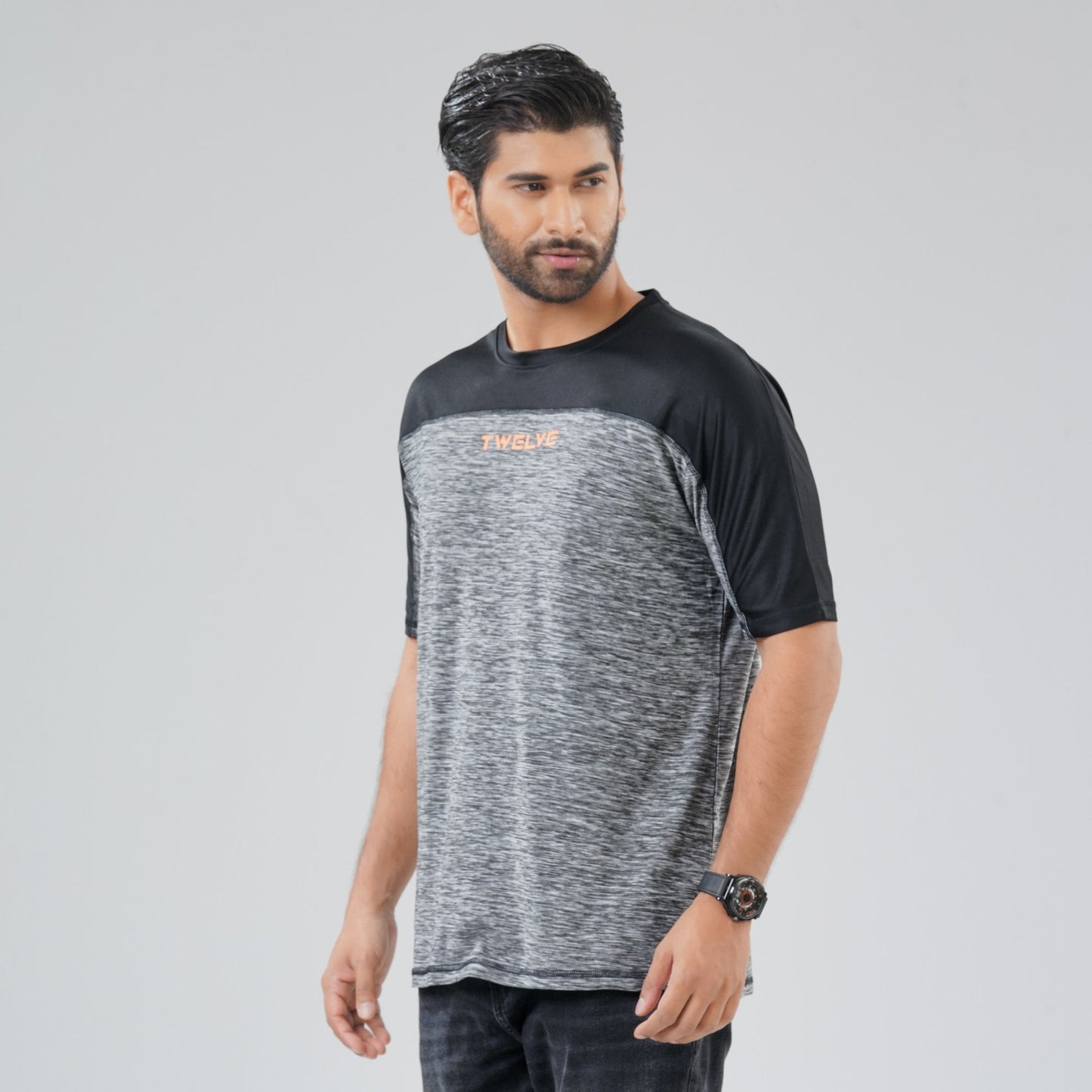 Mens Black Print T-Shirt