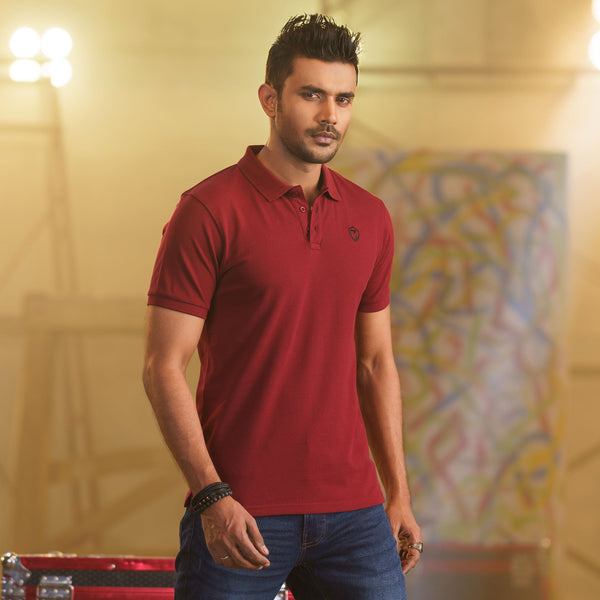 Men’s Maroon Polo