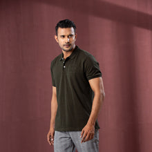 Load image into Gallery viewer, Men’s Olive Polo
