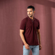 Load image into Gallery viewer, Men’s Maroon Polo
