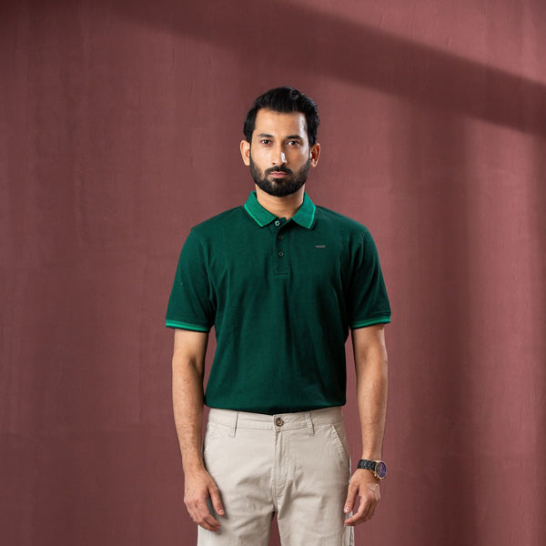 MENS POLO-GREEN