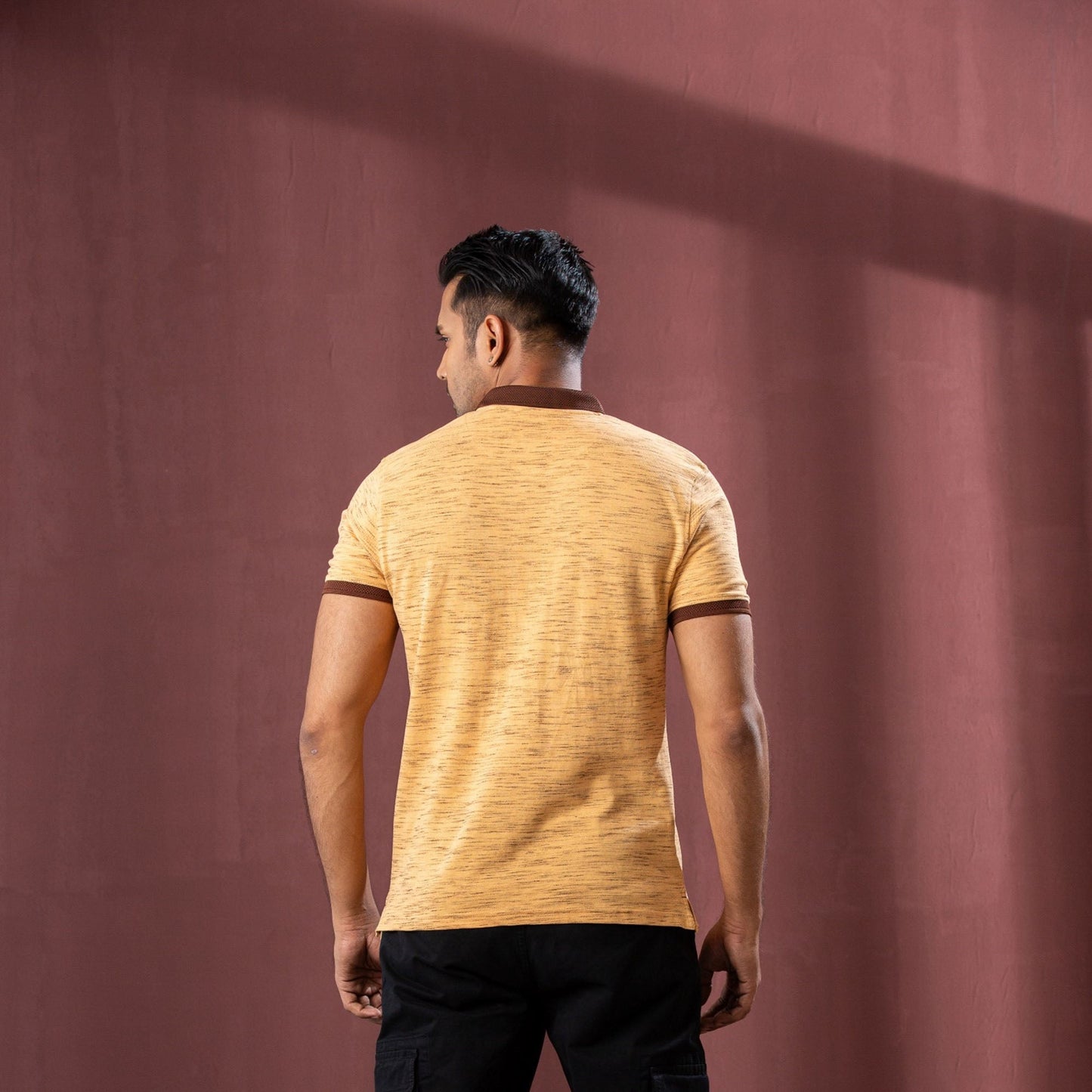 Mens Beige Polo
