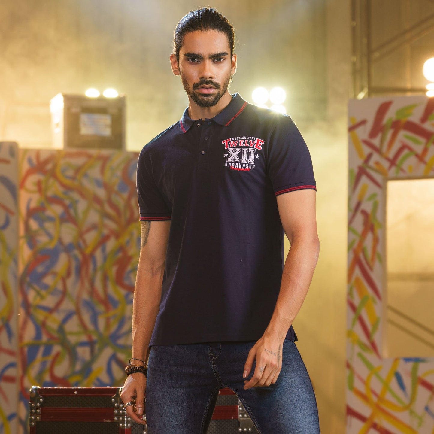 Mens Navy Polo