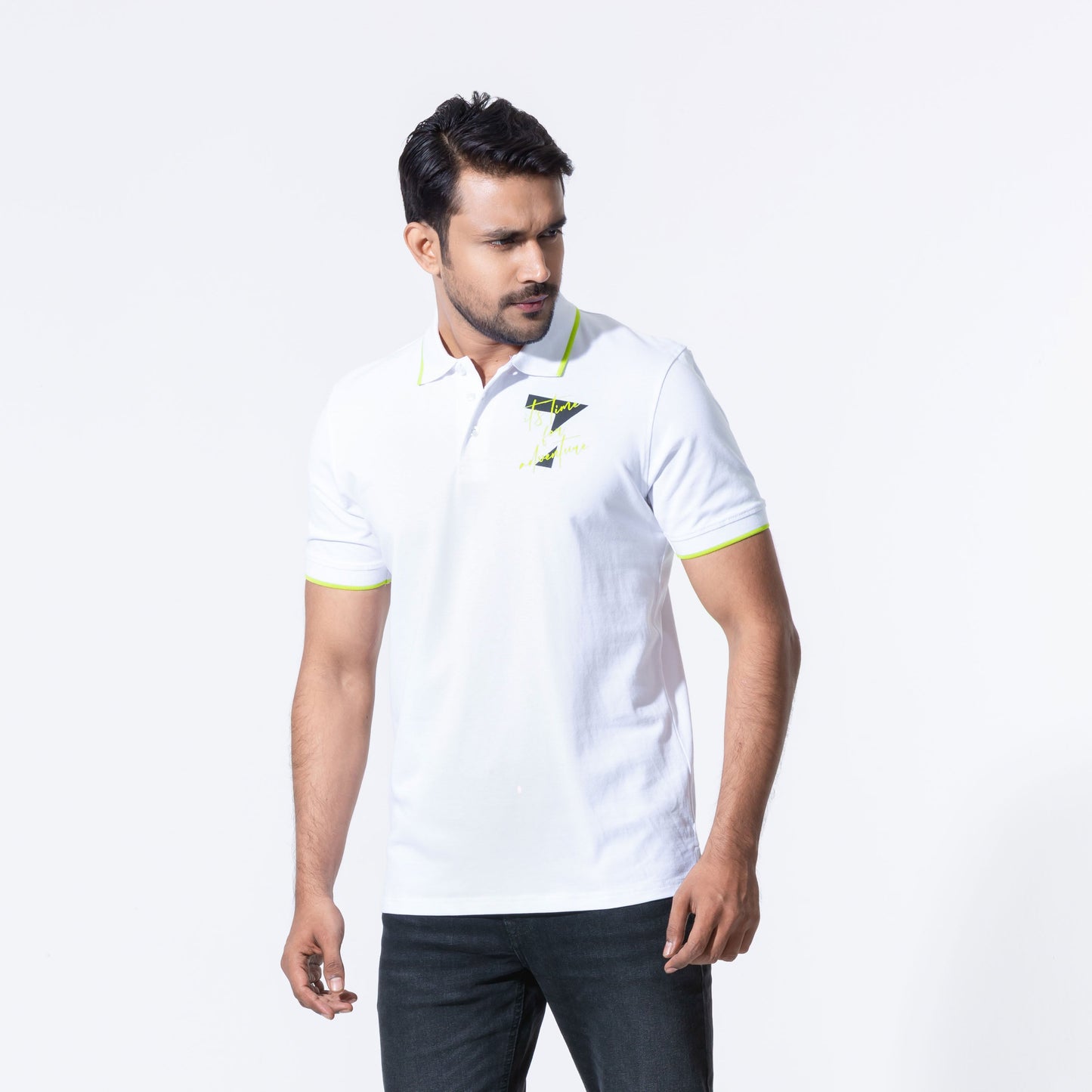 MENS POLO-WHITE