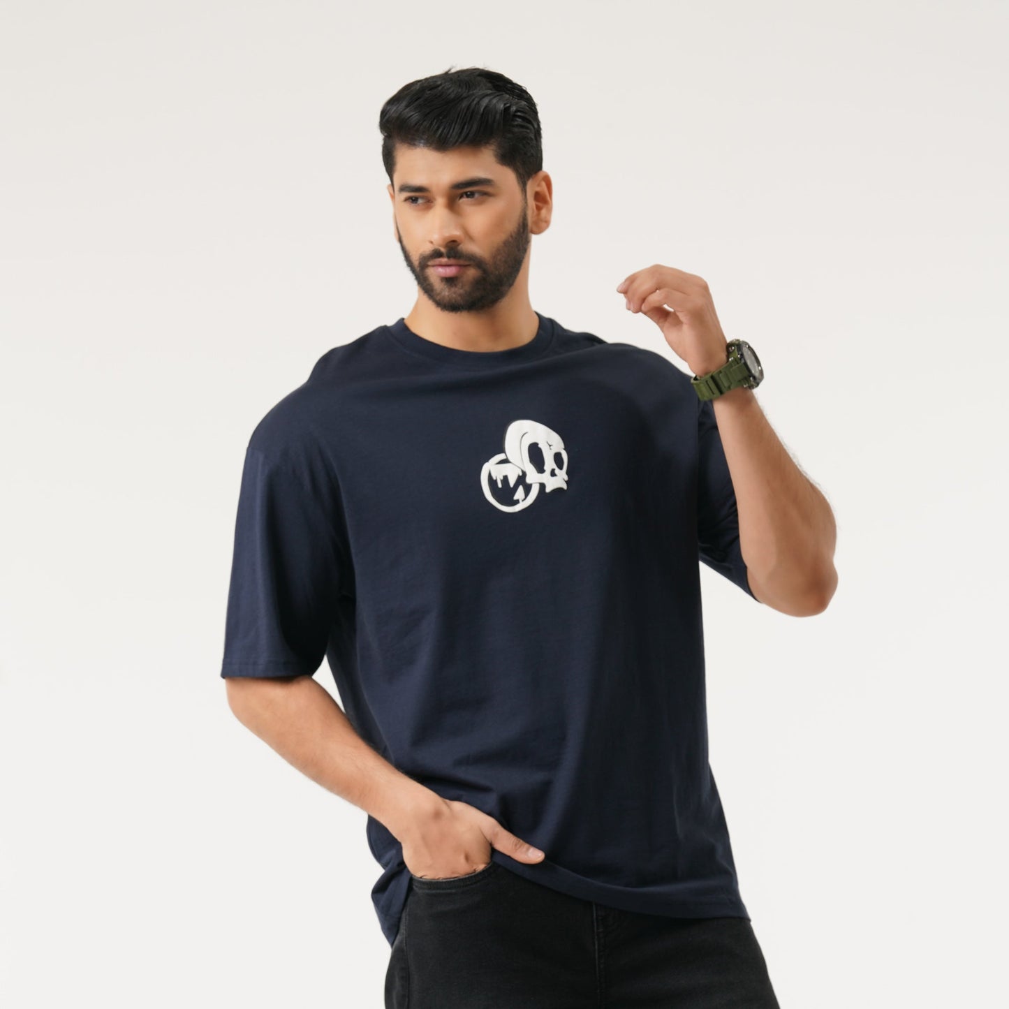 Mens AOP Navy Blue T-Shirt