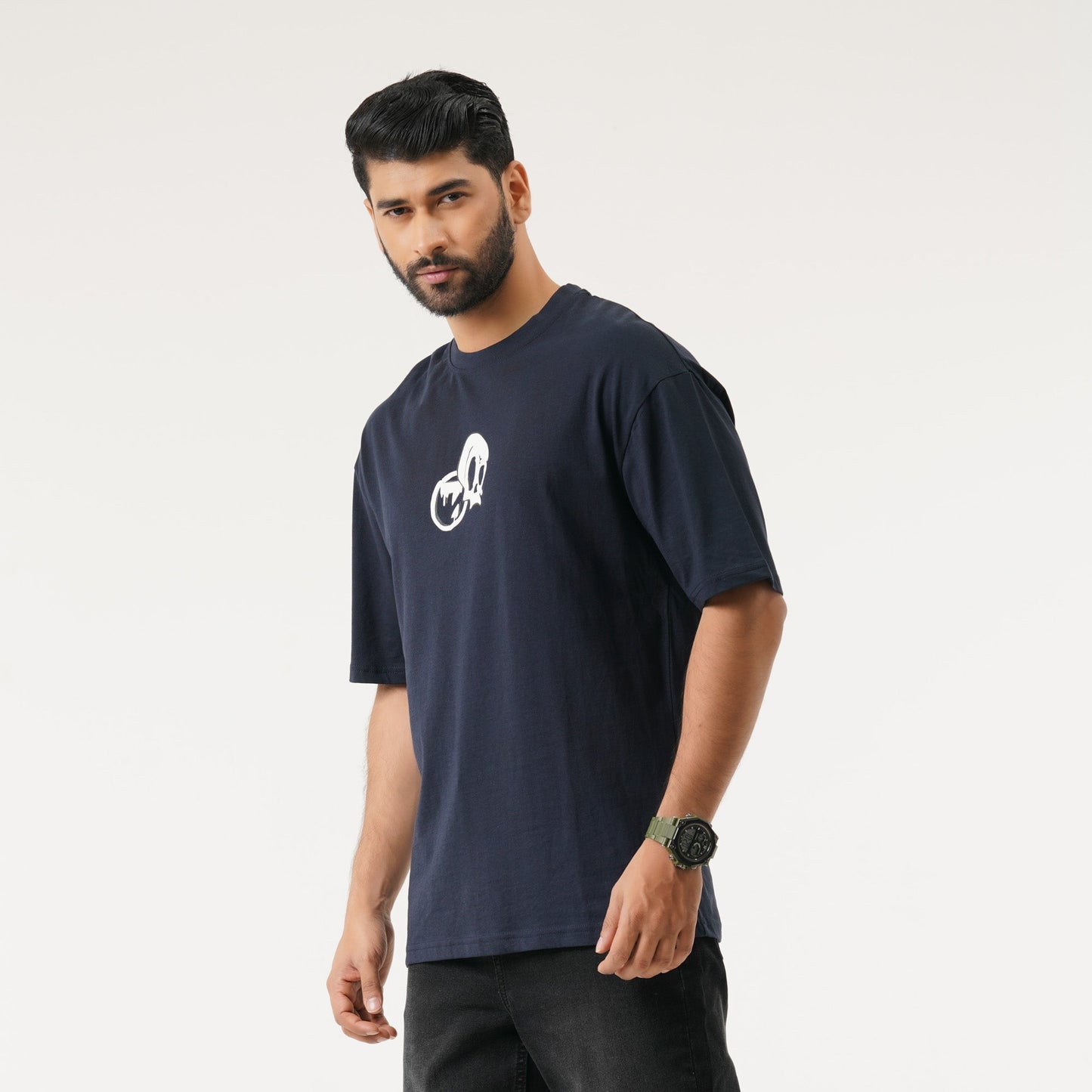 Mens AOP Navy Blue T-Shirt