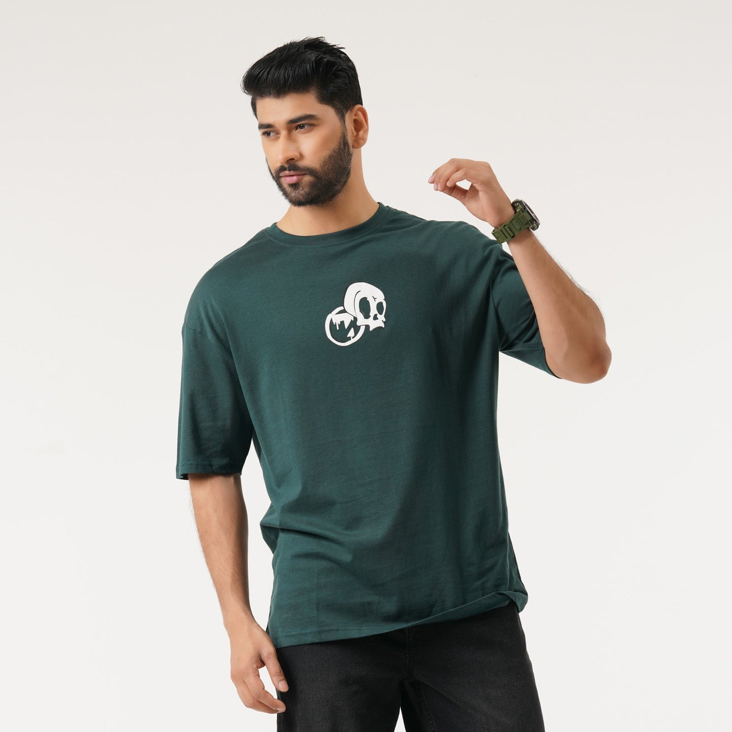 Mens AOP Green T- Shirt