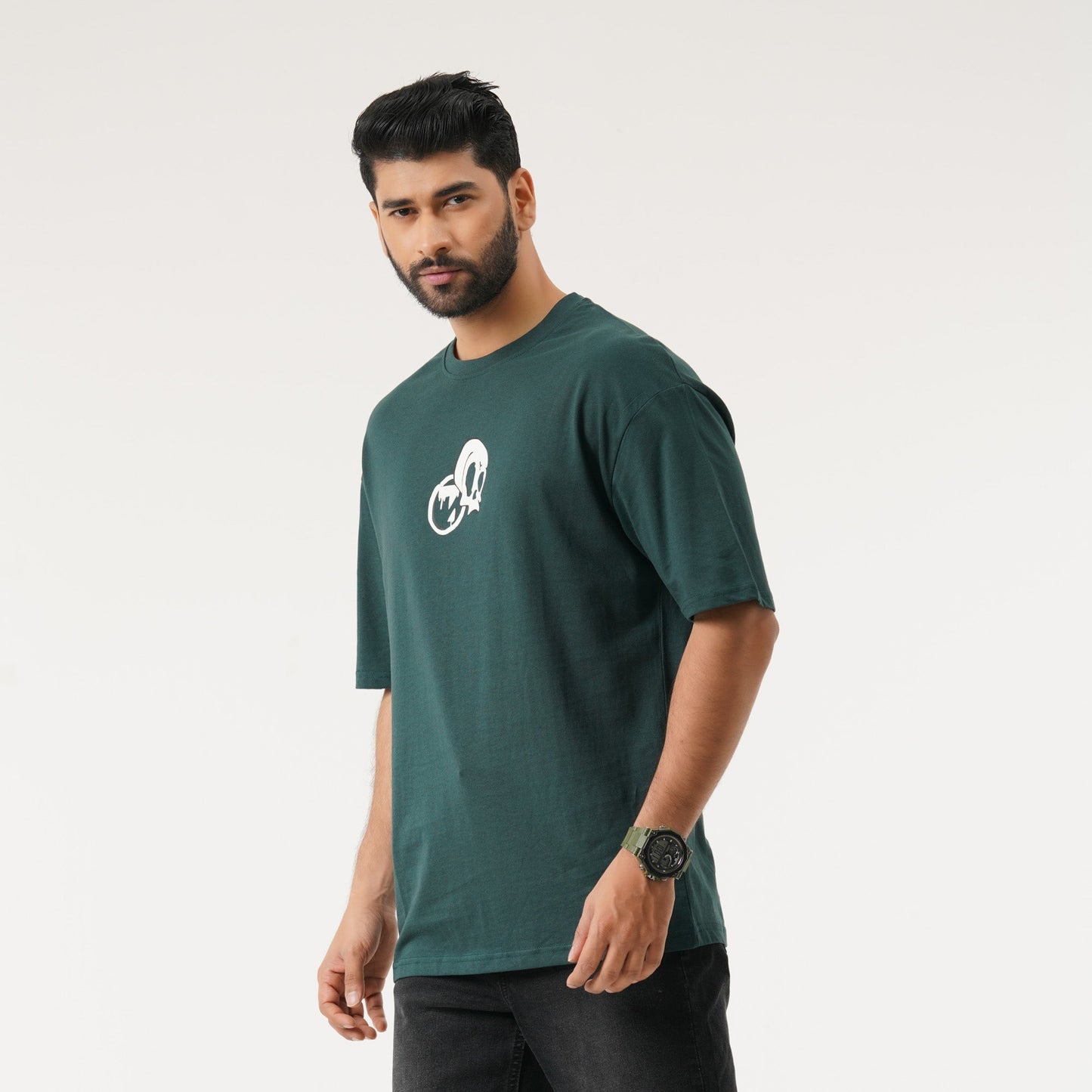 Mens AOP Green T- Shirt