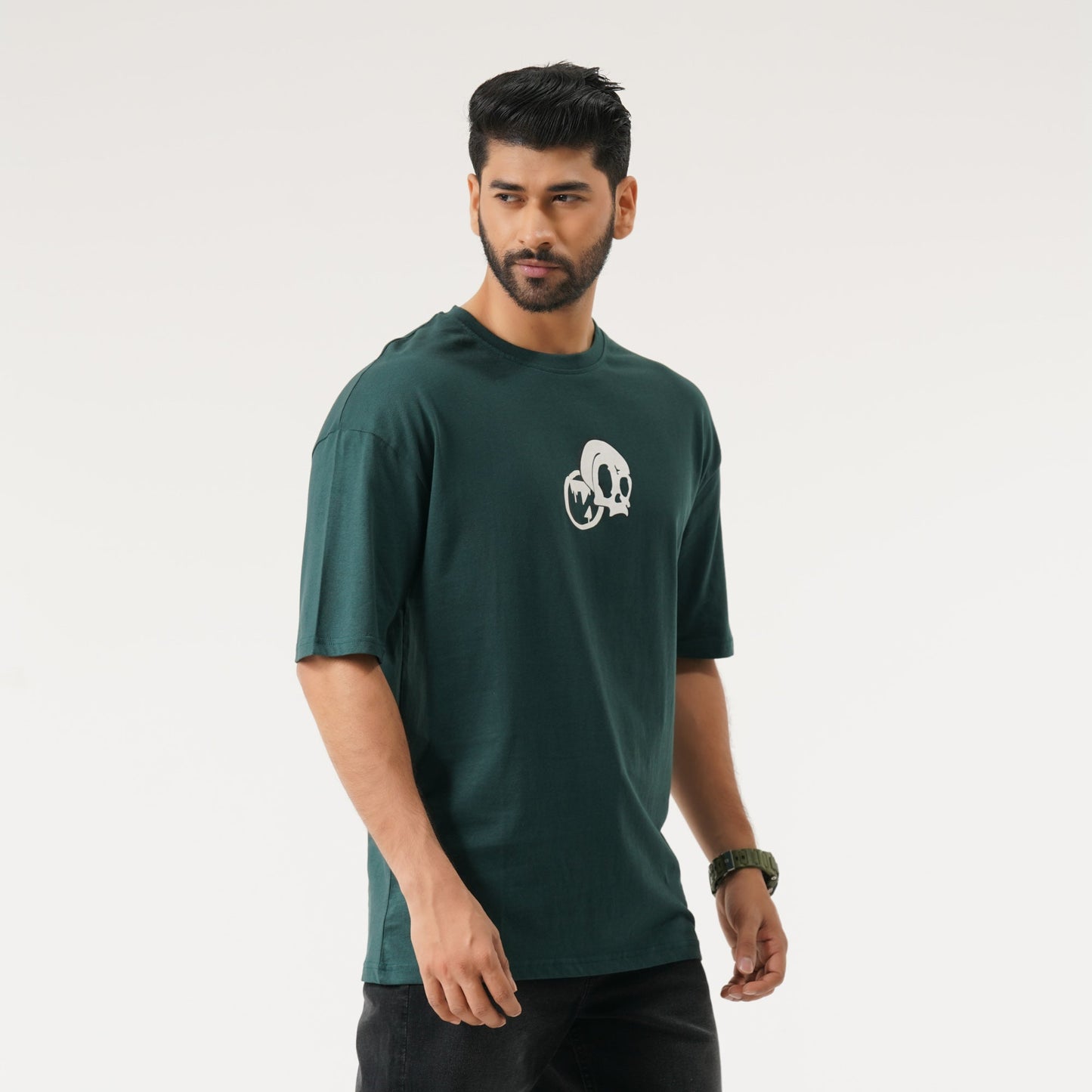 Mens AOP Green T- Shirt