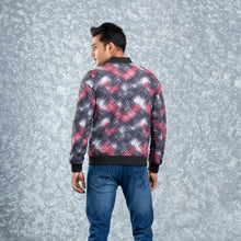 Load image into Gallery viewer, MENS REVERSIBLE BOMBER- MAROON/AOP
