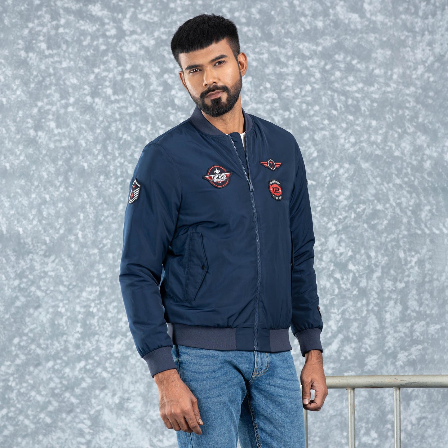 Mens Bomber- Navy