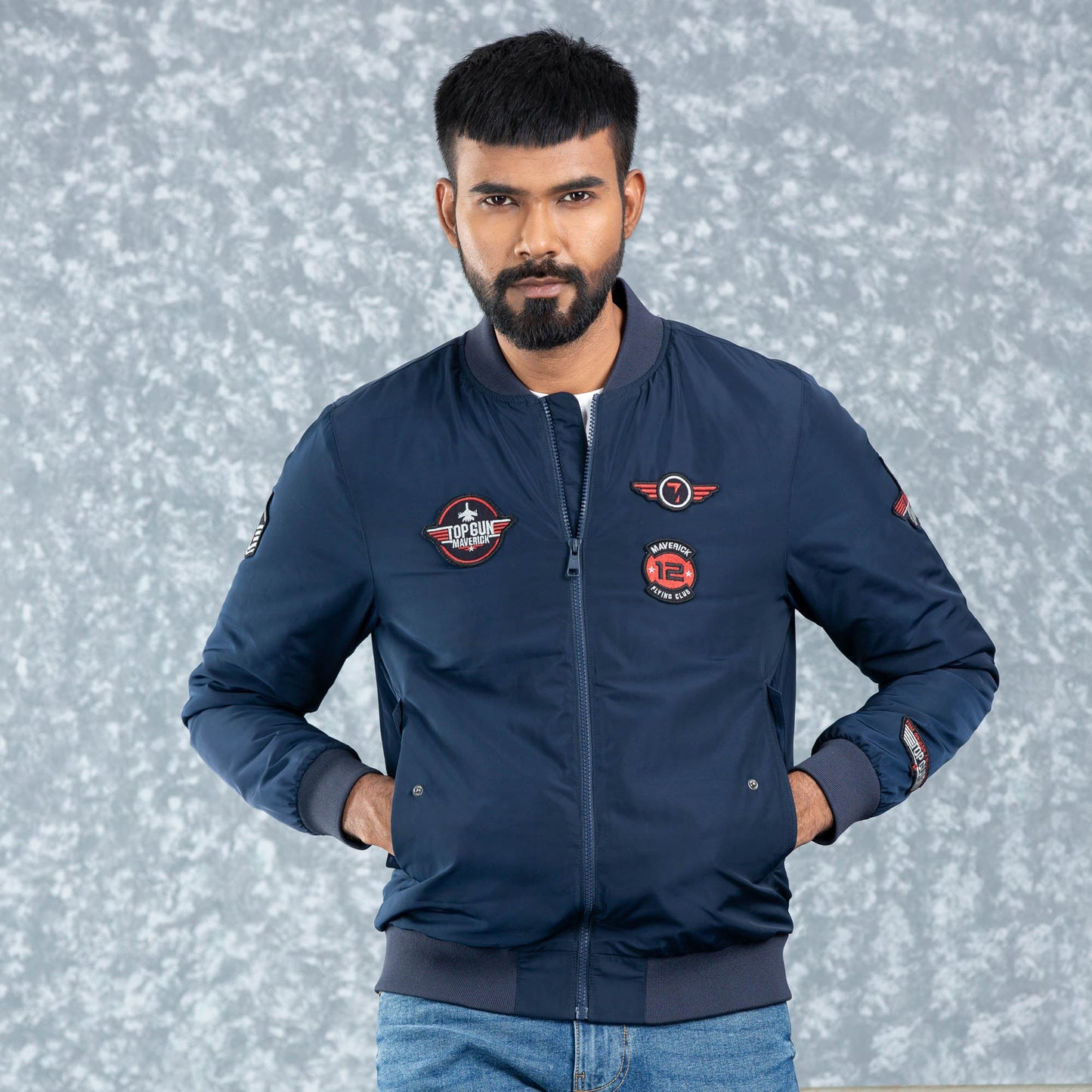 Mens Bomber- Navy