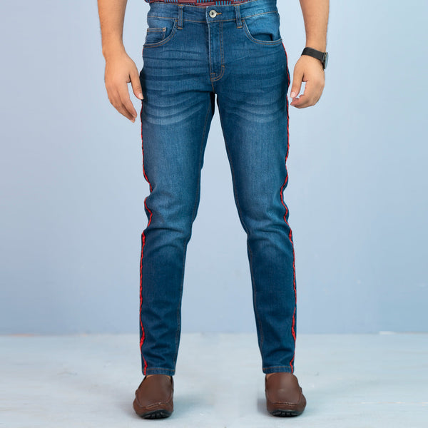 Men's Washed Denim Jeans