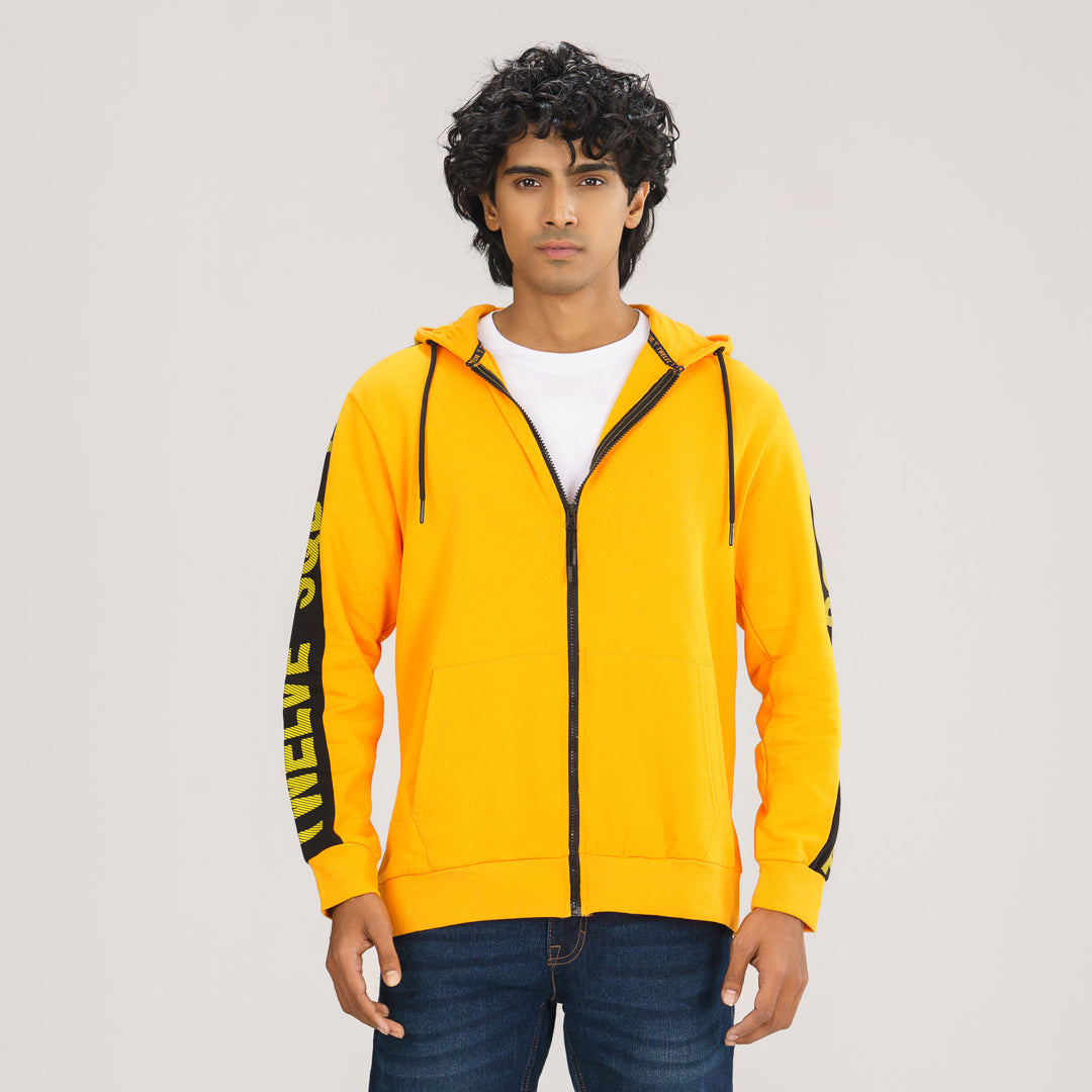 Mens Yellow Hoodie