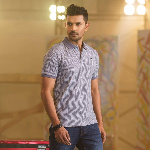 MENS POLO-LIGHT BLUE