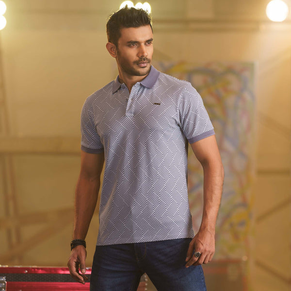 MENS POLO-LIGHT BLUE