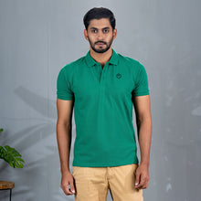 Load image into Gallery viewer, Men’s Bottle Green Polo
