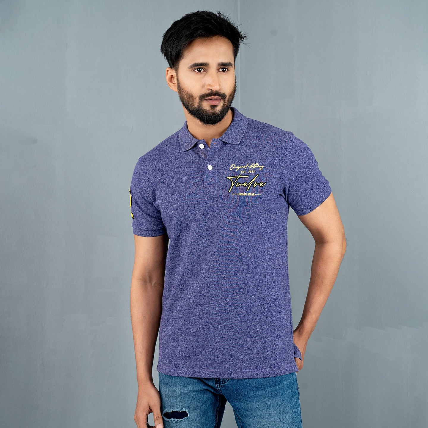 Men’s Purple Casual Polo