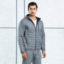 Load image into Gallery viewer, MENS QUILTING JACKET- GREY
