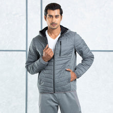 Load image into Gallery viewer, MENS QUILTING JACKET- GREY
